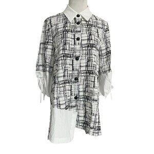 Moonlight by Y&S Fashion Small  Top Blouse Lagenlook  Wearable Art Boho